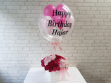 Hydrangea & Rose Balloon Delight - BN107