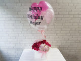 Hydrangea & Rose Balloon Delight - BN107