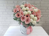 Gerbera & Ping Pong Flower Box - BK875