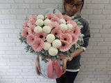 Gerbera & Ping Pong Flower Box - BK875