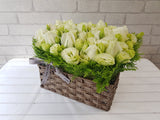 Delight Rose & Eustoma Basket - BK528