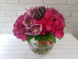 Opulent Mix Rose & Hydrangeas Vase - VS080