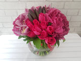 pure seed vs080 + Hydrangeas, Cymbidiums and Roses + vase arrangement