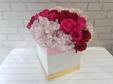 Hydrangea & Rose Flower Box - BK931