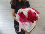 Hydrangea & Rose Flower Box - BK931