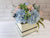 pure seed bk943 pastel blue & pink hydrangeas with silvers leaves flower box