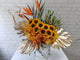 pure seed bk941 sunflowers + yellow orchids + bird of paradise + lilies flower box