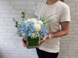 Stylish Blue Hydrangeas Vase -  VS079