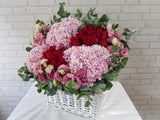 Desire Eustoma & Hydrangeas Basket - BK960