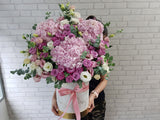 Pink Hydrangea Flower Box - BK946