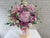 pure seed bk946 hydrangeas + roses + eustomas + eucalyptus leaves flower box