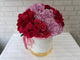 pure seed bk950 red roses + pink hydrangeas flower box