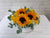pure seed bk955 sunflowers + baby's breath + eucalyptus leaves flower box