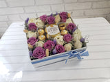 Mixture of Ferrero Chocolate & Flower Box - BK966