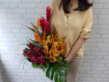 Orchid &  Bird of Paradise Flower Box-  BK971