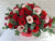 pure seed bk961 gerberas & eucalyptus leaves table flower arrangement
