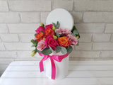 Vibrant Orange Rose Flower Box - BK972