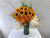 pure seed vs067 + Sunflowers and Orchids + vase arrangement