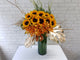 pure seed vs067 + Sunflowers and Orchids + vase arrangement