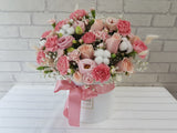Lovely Pink Carnation Flower Box - BK980