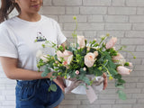 Carnation Spray Rose Flower Box - BK975