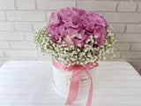 Baby Breath & Hydrangea Flower Box - BK707