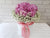 pure seed bk707 pink hydrangeas + baby's breath table flower arrangement