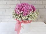 Baby Breath & Hydrangea Flower Box - BK707