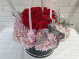 Elegant Red Rose & Balloon - BK560