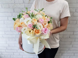 Champagne Eustoma Flower Box - BK983