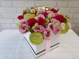 Elegant Rose & Chocolate Flower Box - BK391