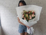 Vintage Cappuccino Rose Hand Bouquet - BQ691