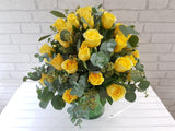 Yellow Rose Vase - VS075