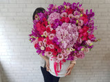 Elegance Pink Hydrangea Flower Box - BK936