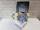 Regal Hydrangeas & Chocolate Flower Box - BK935