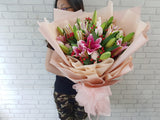 Blushing Dawn Hand Bouquet - BQ695