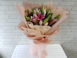 Blushing Dawn Hand Bouquet - BQ695