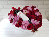 Heart-Shaped Flower & Wine -  WN068