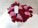 Heart-Shaped Flower & Wine -  WN068