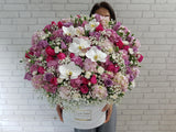 Rosé Majesty Flower Box - BK989