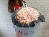 Love You Forever 99 Rose Hand Bouquet - BQ707