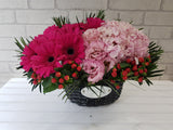 Berry Blush Flower Basket- BK987