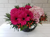 Berry Blush Flower Basket- BK987