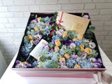 Exquisite Chocolate Wine & Flower Box -BK995