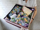 Exquisite Chocolate Wine & Flower Box -BK995