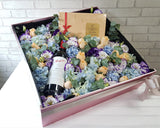 Exquisite Chocolate Wine & Flower Box -BK995