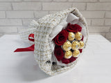 Rose & Indulgent Chocolate Hand Bouquet - BQ698
