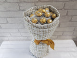 Golden Ferrero Rocher Chocolate Hand Bouquet - BQ694