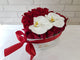 pure seed bk003 24 red roses + 2 phalaenopsis orchids flowerbox