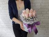Baby Breath & Rose Flower Box - BK008